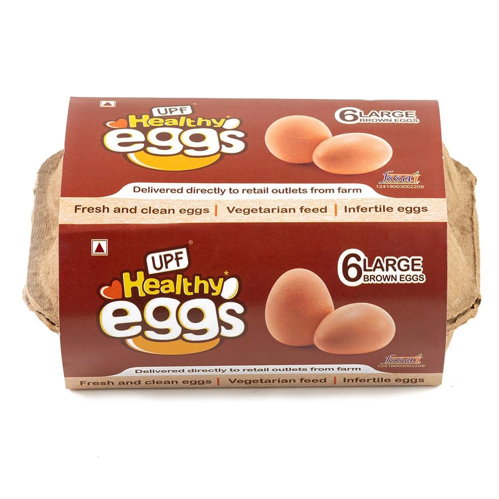 UPF Healthy Brown Eggs, 10 Pieces| Veg Fed| Non-Fertile Eggs - Image 3