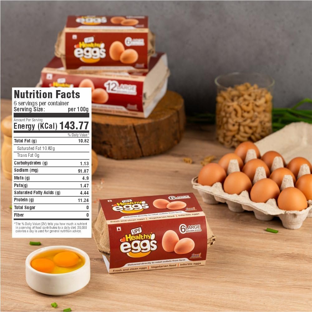 UPF Healthy Brown Eggs, 10 Pieces| Veg Fed| Non-Fertile Eggs - Image 4